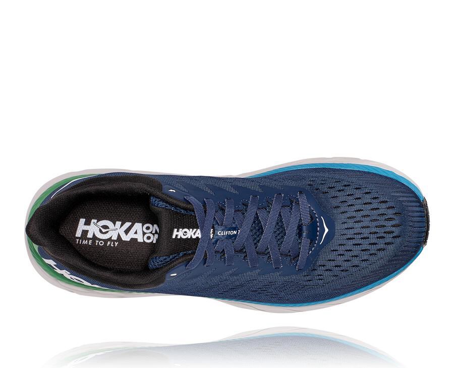 Tenis Hoka One One Masculino Azul Marinho - Clifton 7 - 732-VQWNCH